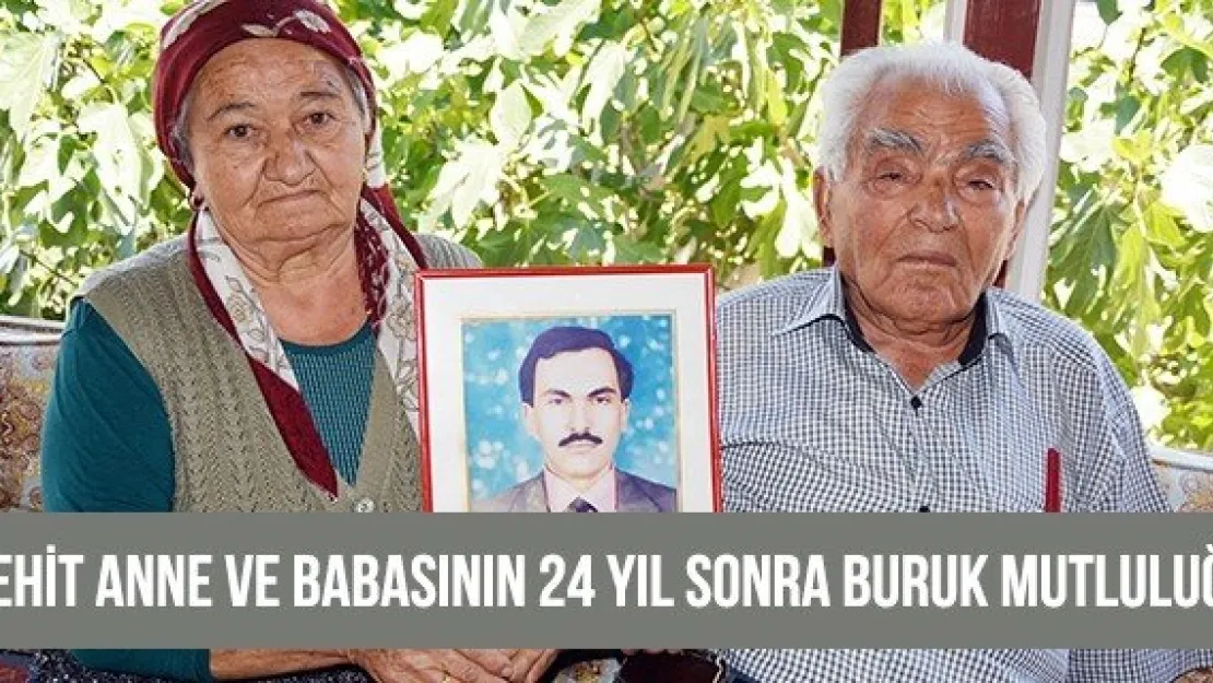 Şehit anne ve babasının 24 yıl sonra buruk mutluluğu