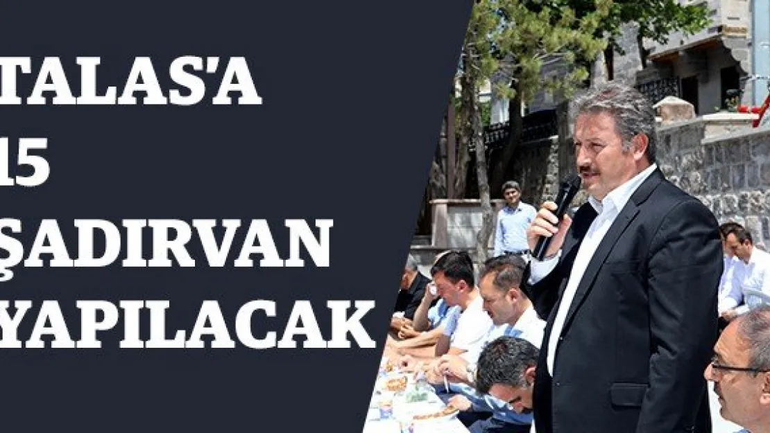 Talas'ta 15 şadırvan yapılacak