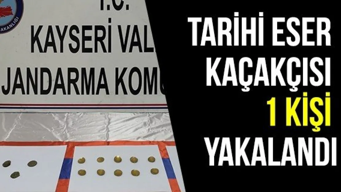 Tarihi eser kaçakçısı 1 kişi yakalandı  