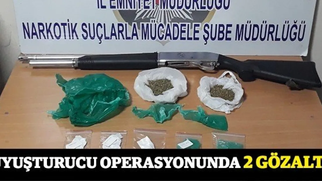 Uyuşturucu operasyonunda 2 gözaltı