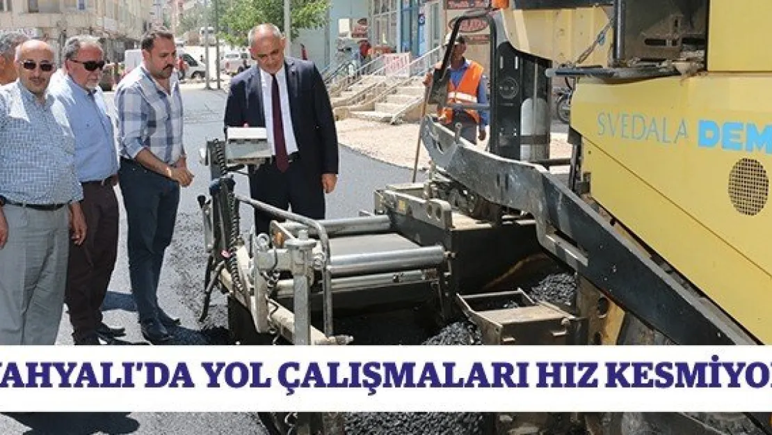 Yahyalı'da yol çalışmaları hız kesmiyor