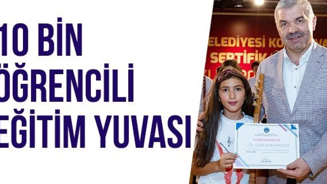 10 bin öğrencili eğitim yuvası