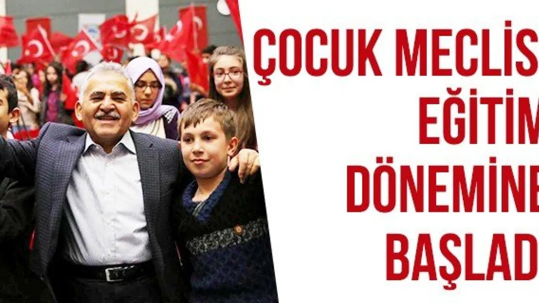 Çocuk Meclisi Eğitim Dönemine Başladı