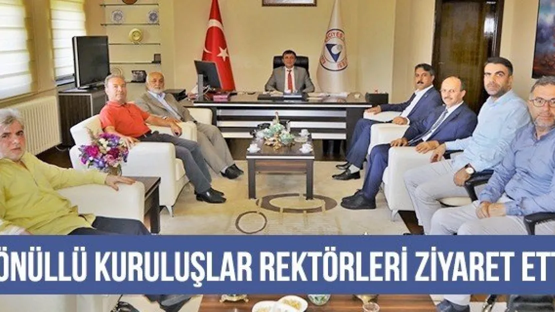 Gönüllü Kuruluşlar Rektörleri Ziyaret Etti