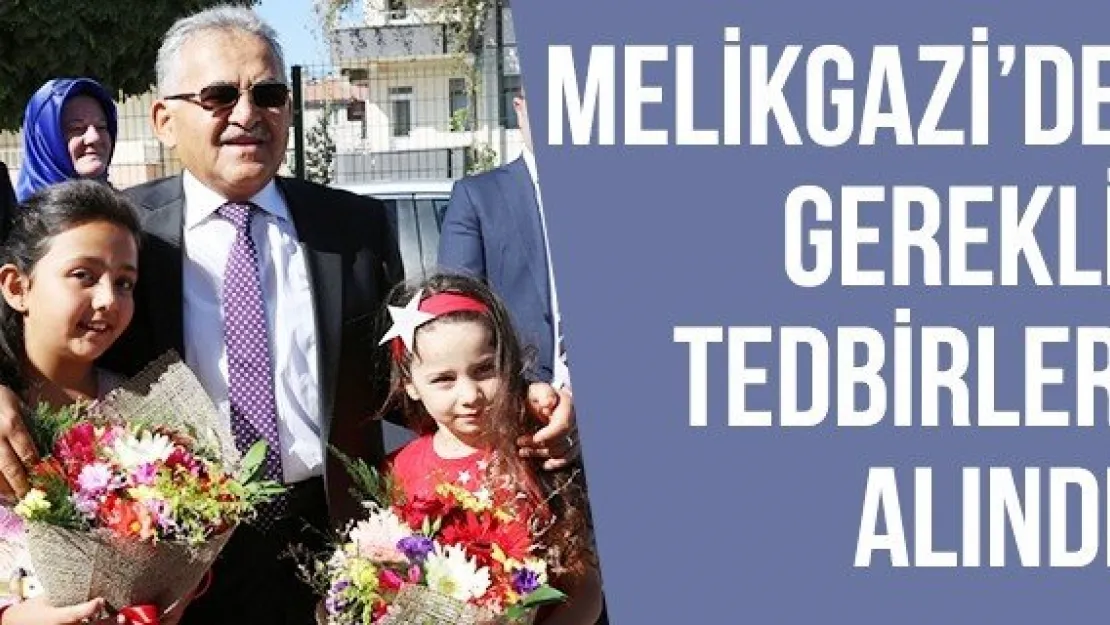 Melikgazi'de gerekli tedbirler alındı