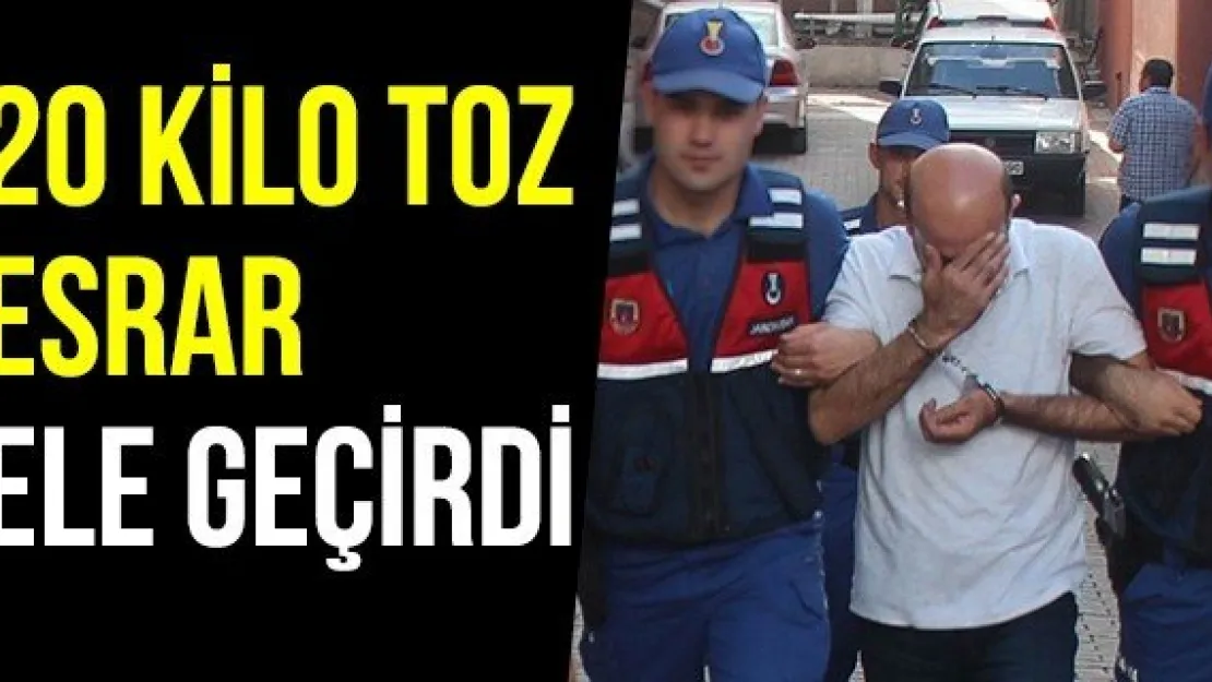 20 Kilo Toz Esrar Ele Geçirdi