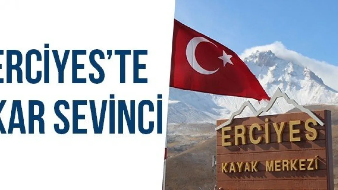 Erciyes'te Kar Sevinci