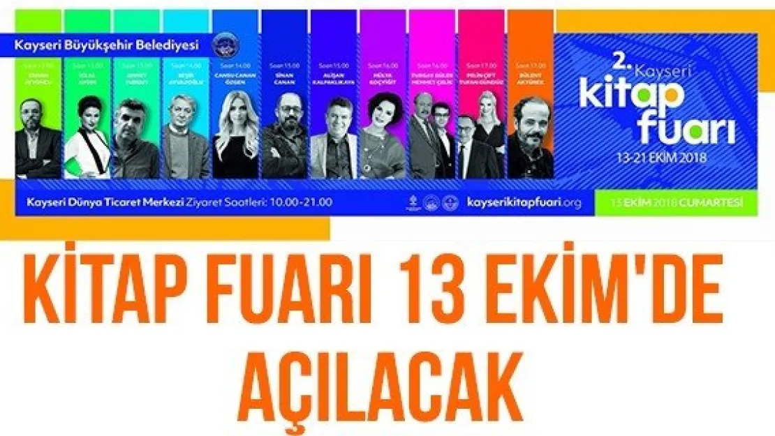 Kitap Fuarı 13 Ekim'de Açılacak