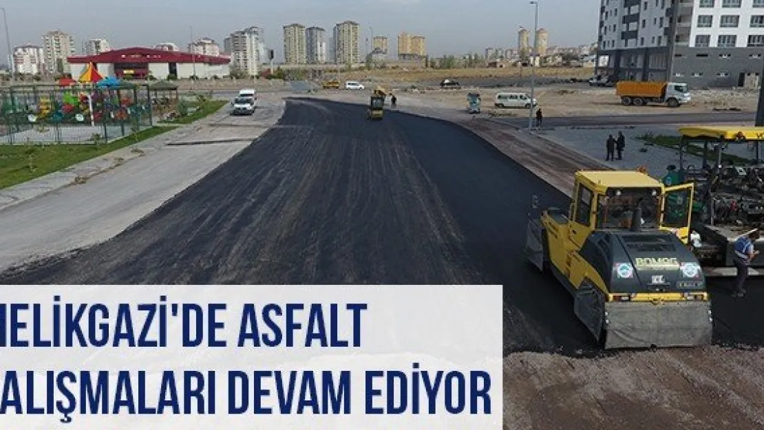 Melikgazi'de Asfalt Çalışmaları Devam Ediyor