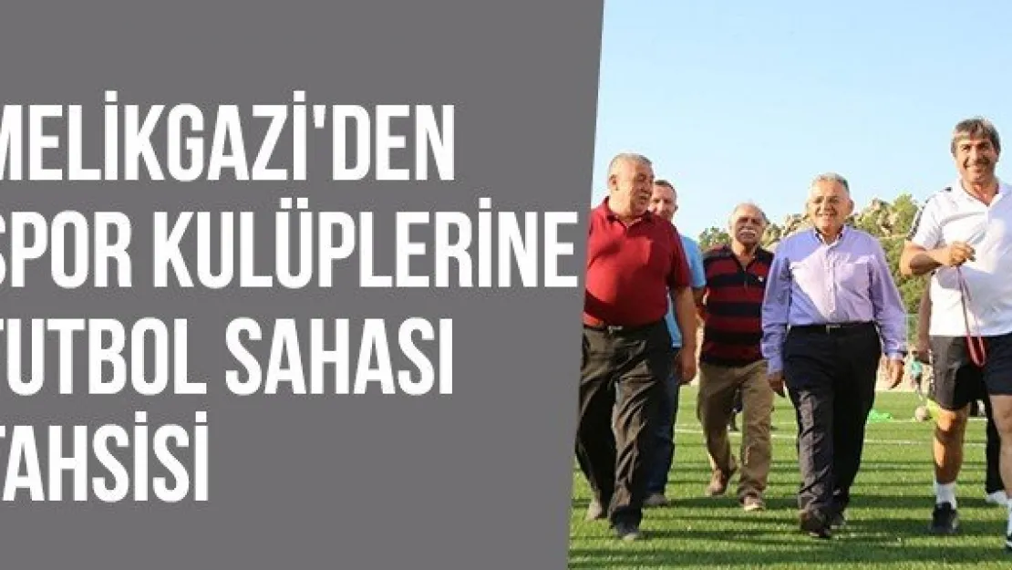 Melikgazi'den Spor Kulüplerine Futbol Sahası Tahsisi