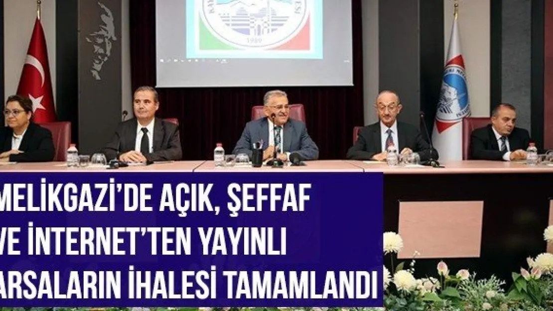 Melikgazi'de Açık, Şeffaf Ve İnternet'ten Yayınlı Arsaların İhalesi Tamamlandı