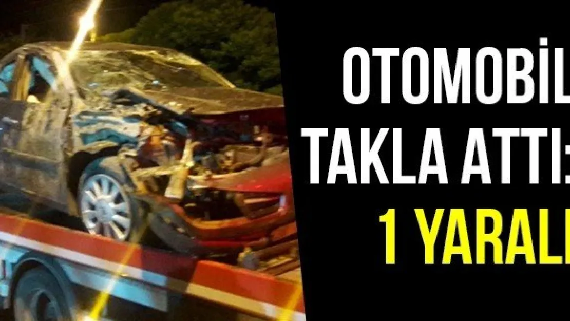 Otomobil Takla Attı: 1 Yaralı