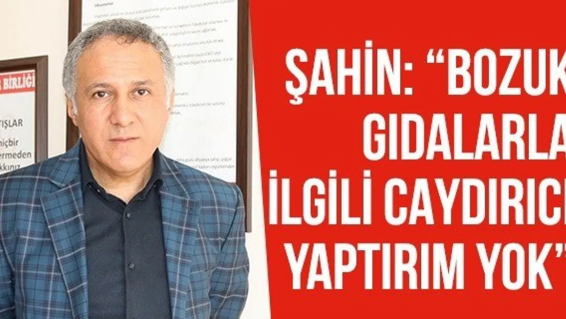 Şahin: 'Bozuk gıdalarla ilgili caydırıcı yaptırım yok'