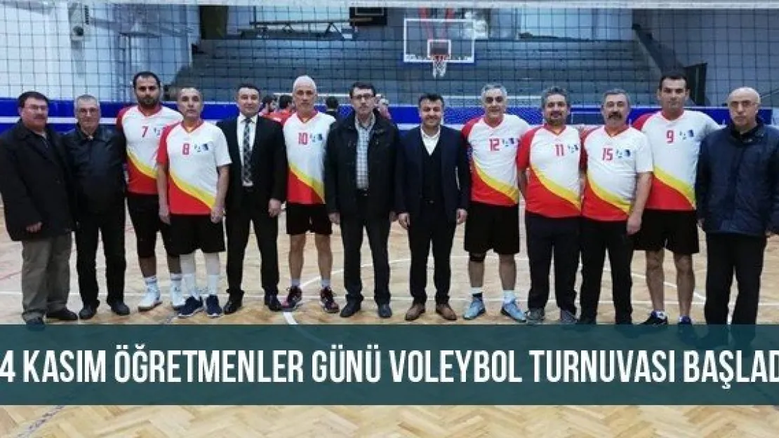 24 Kasım Öğretmenler Günü Voleybol Turnuvası Başladı