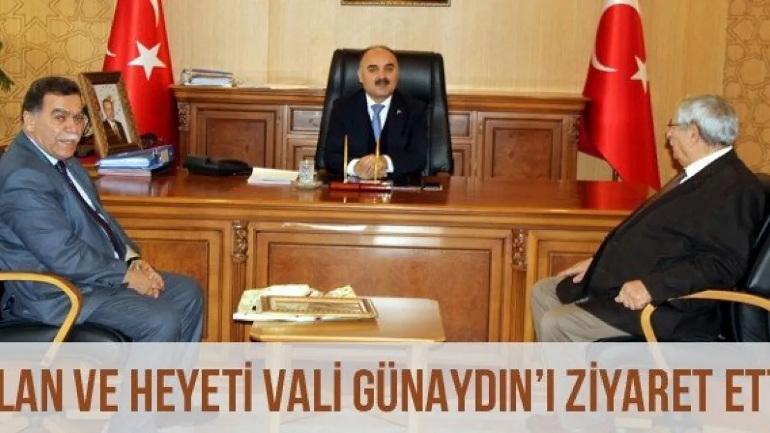 Alan Ve Heyeti Vali Günaydın'ı Ziyaret Etti