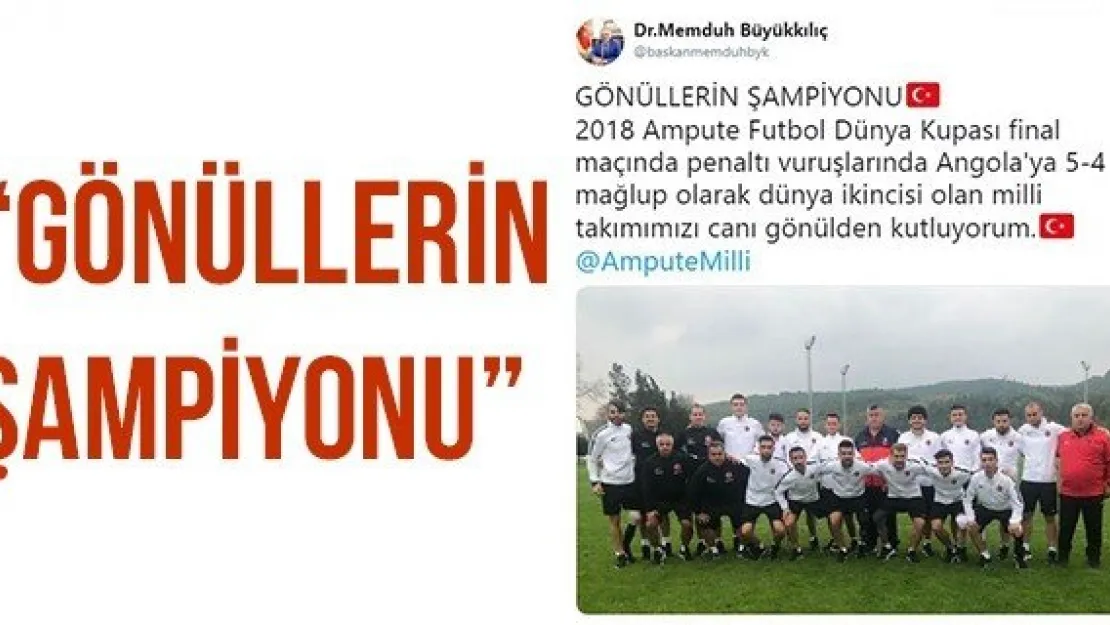 'GÖNÜLLERİN ŞAMPİYONU'