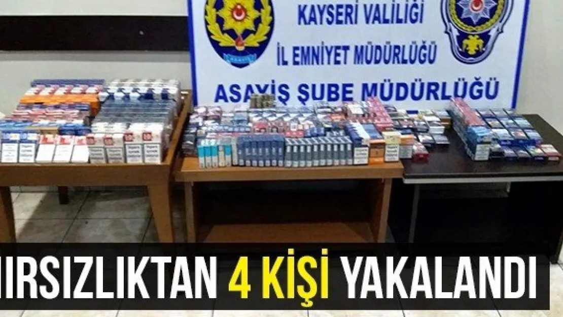 Hırsızlıktan 4 Kişi Yakalandı