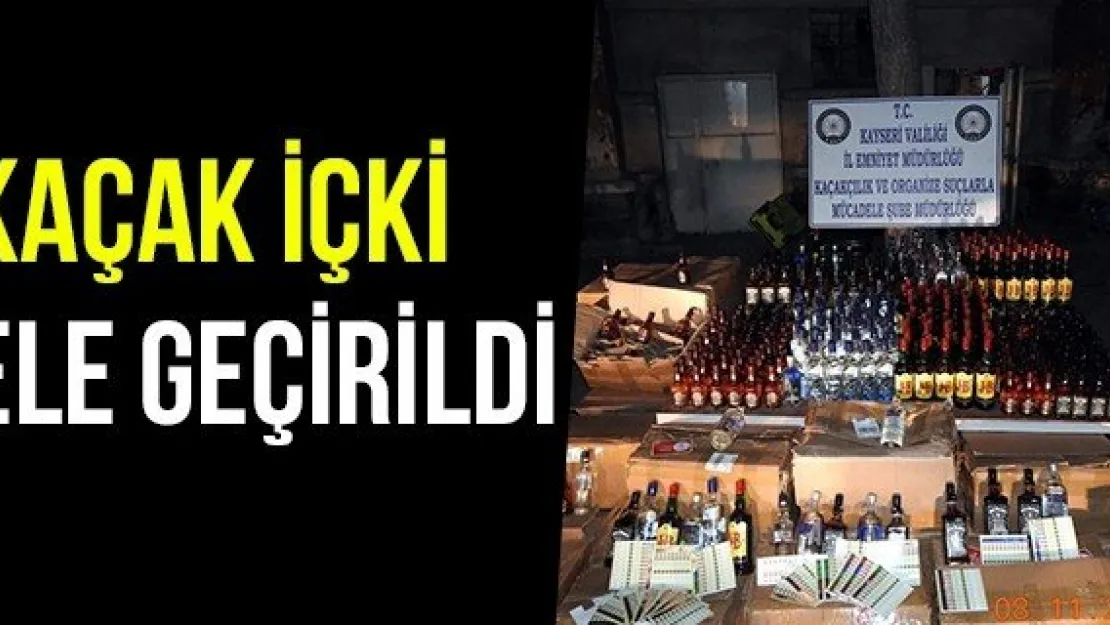 Kaçak İçki Ele Geçirildi