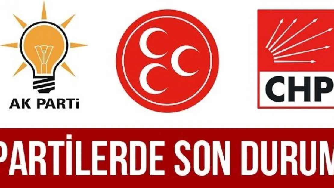 PARTİLERDE SON DURUM