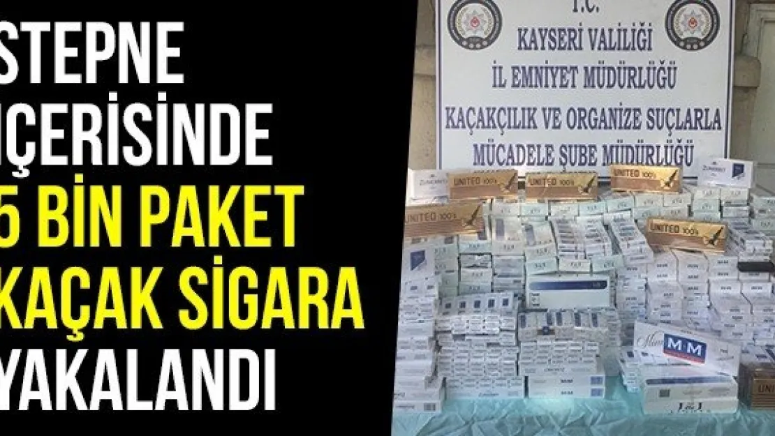 Stepne İçerisinde 5 Bin Paket Kaçak Sigara Yakalandı