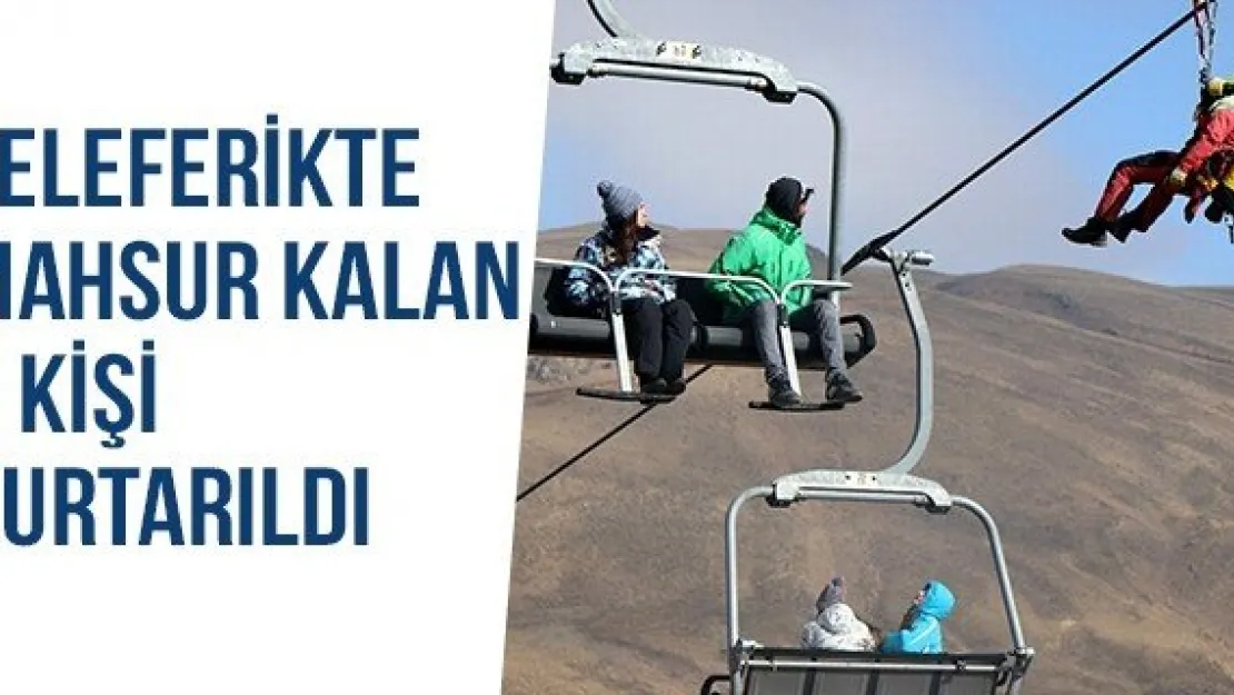 Teleferikte Mahsur Kalan 8 Kişi Kurtarıldı