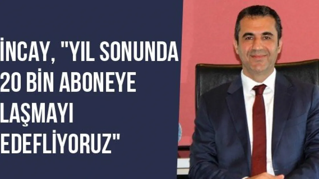 Dincay, &quotYıl Sonunda 520 Bin Aboneye Ulaşmayı Hedefliyoruz"