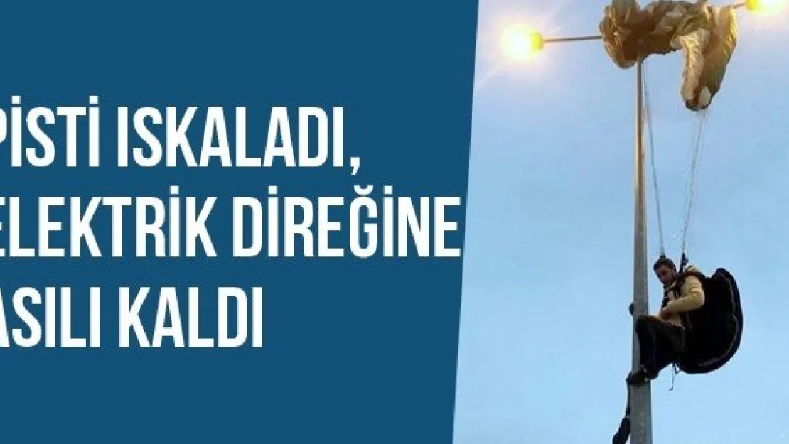 Pisti Iskaladı, Elektrik Direğine Asılı Kaldı