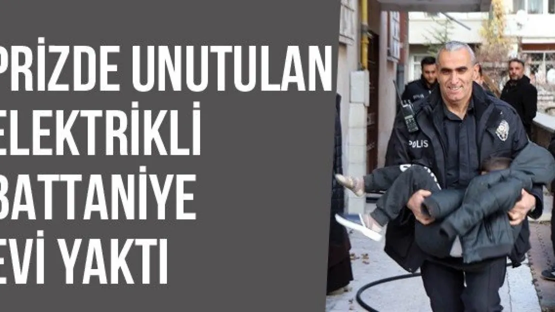 Prizde Unutulan Elektrikli Battaniye Evi Yaktı