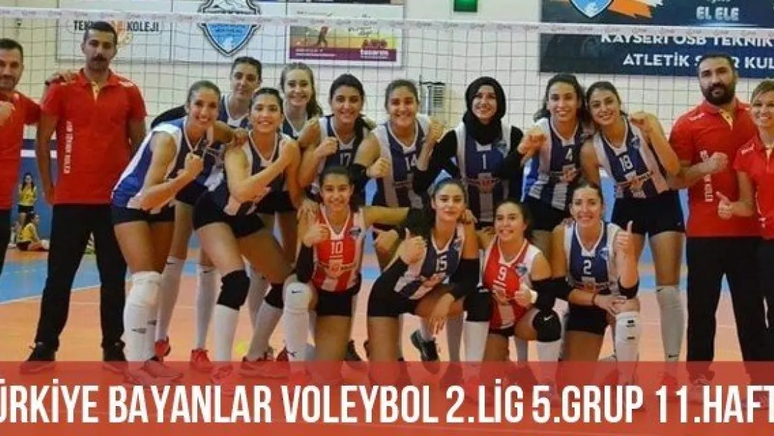 Türkiye Bayanlar Voleybol 2.Lig 5.Grup 11.Hafta