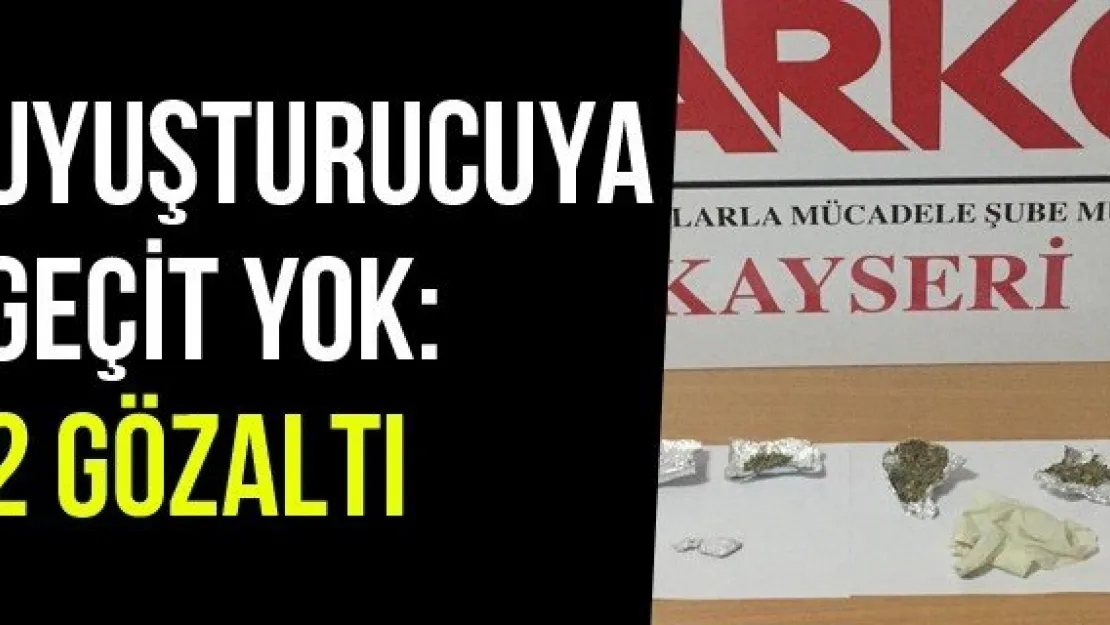 Uyuşturucuya Geçit Yok: 2 Gözaltı