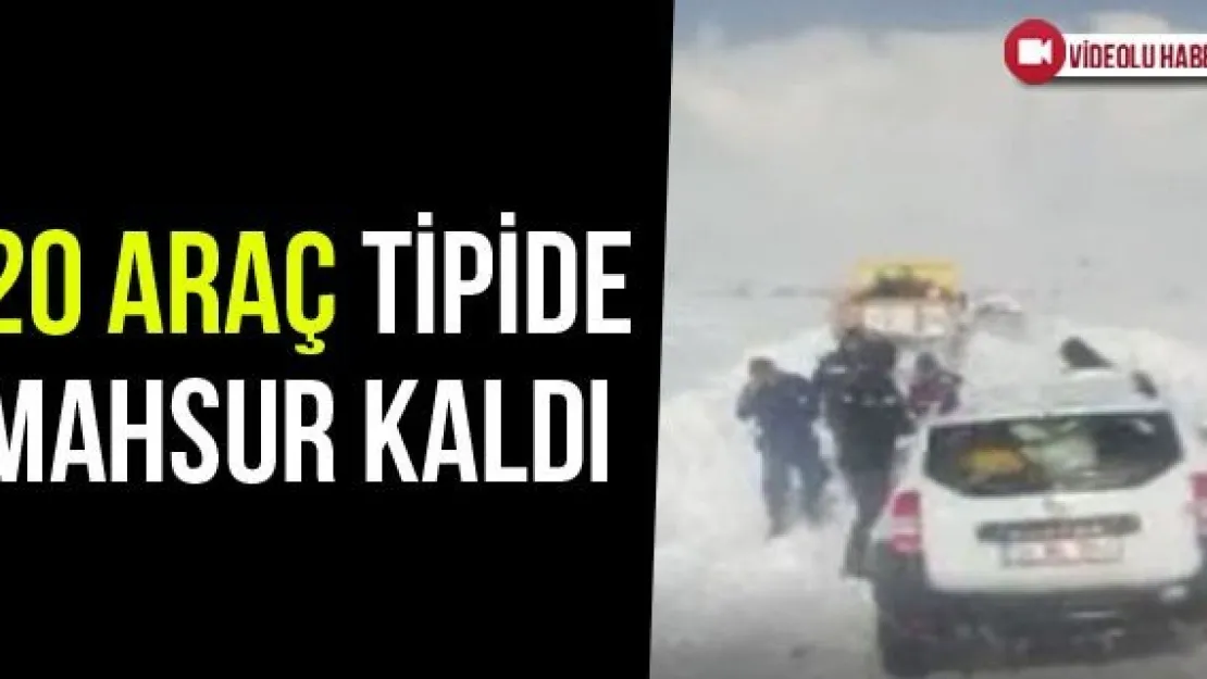 20 Araç Tipide Mahsur Kaldı