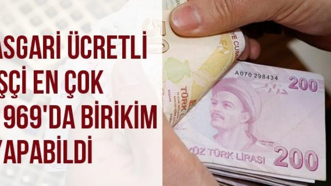 Asgari Ücretli İşçi En Çok 1969'da Birikim Yapabildi