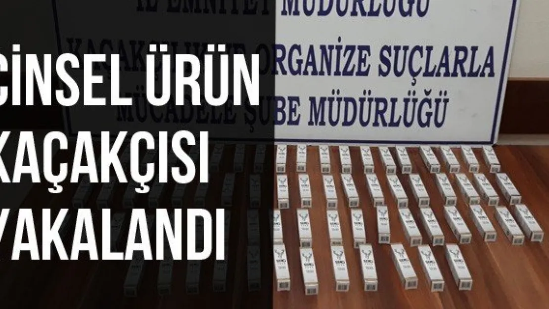 Cinsel ürün kaçakçısı yakalandı