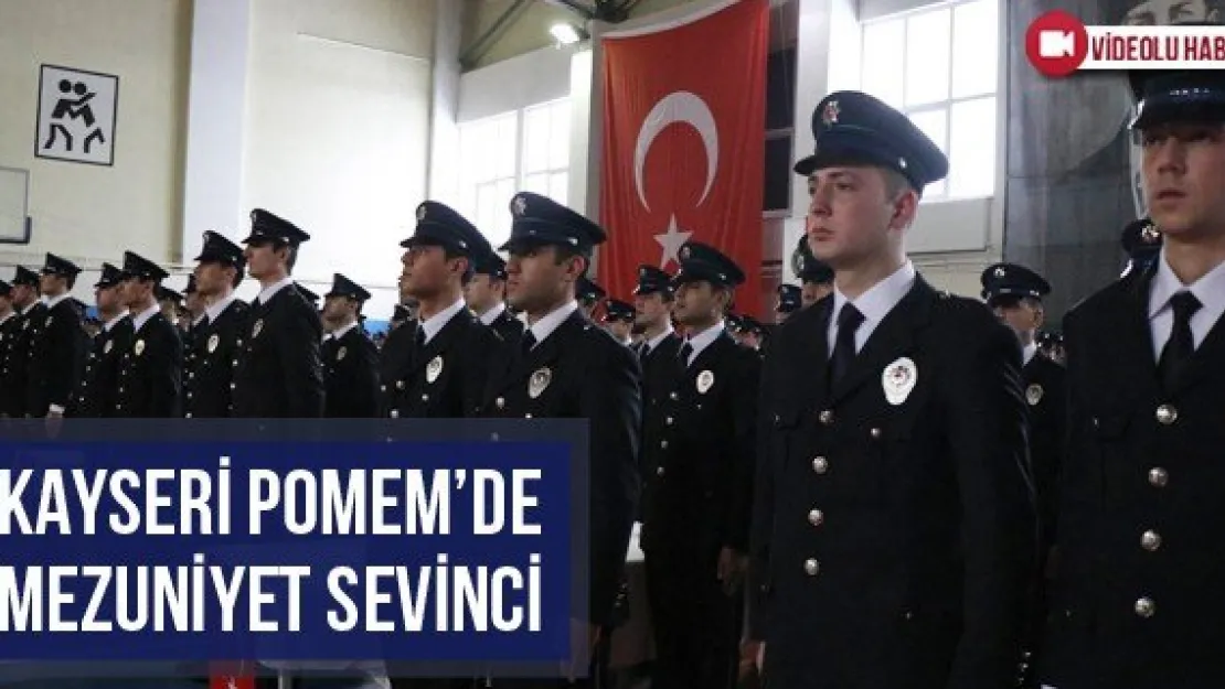 Kayseri POMEM'de Mezuniyet Sevinci