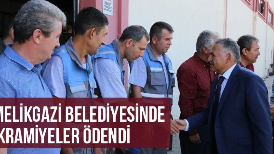 Melikgazi Belediyesinde ikramiyeler ödendi