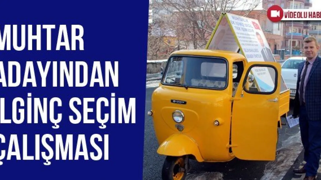 Muhtar Adayından İlginç Seçim Çalışması