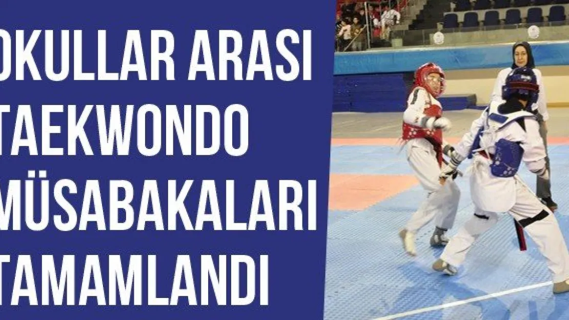 Okullar Arası Taekwondo Müsabakaları Tamamlandı