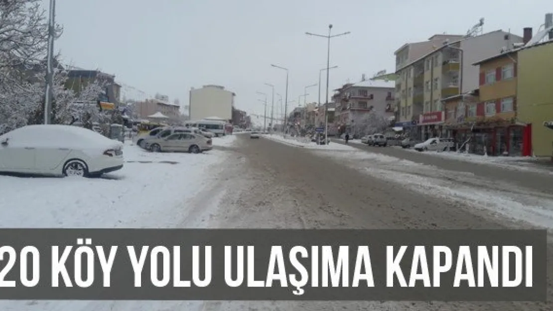 120 Köy Yolu Ulaşıma Kapandı