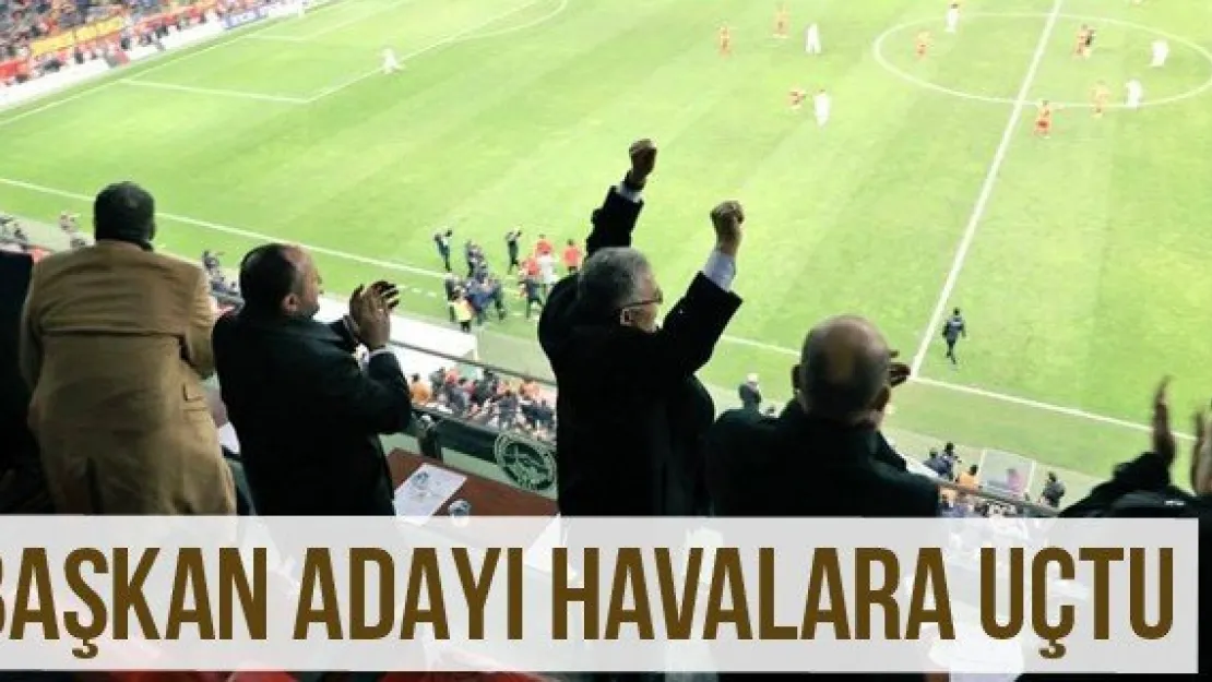 Başkan Adayı Havalara Uçtu