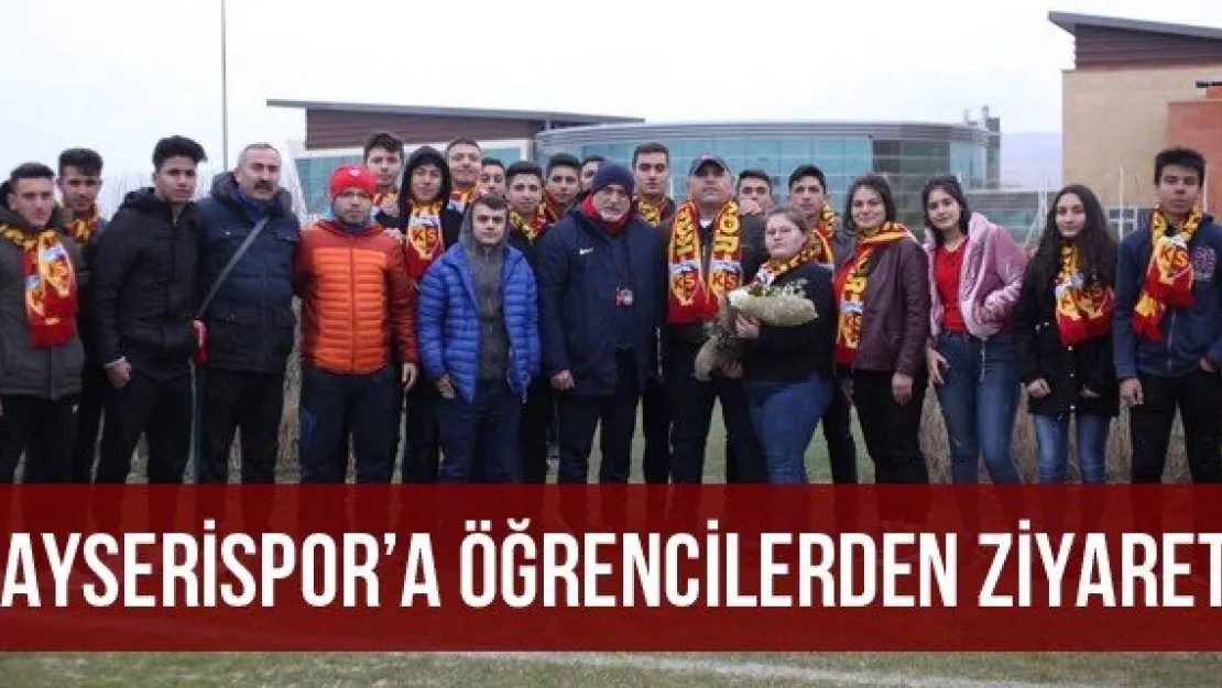 Kayserispor'a öğrencilerden ziyaret