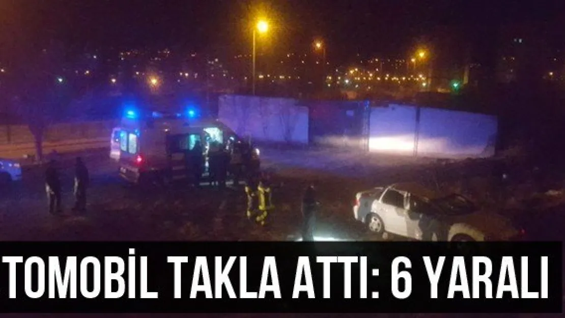 Otomobil takla attı: 6 yaralı