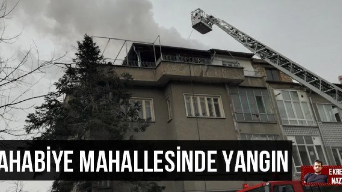 Sahabiye mahallesinde yangın