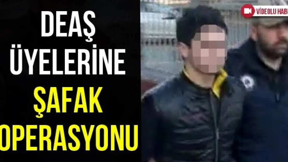 DEAŞ üyelerine şafak operasyonu