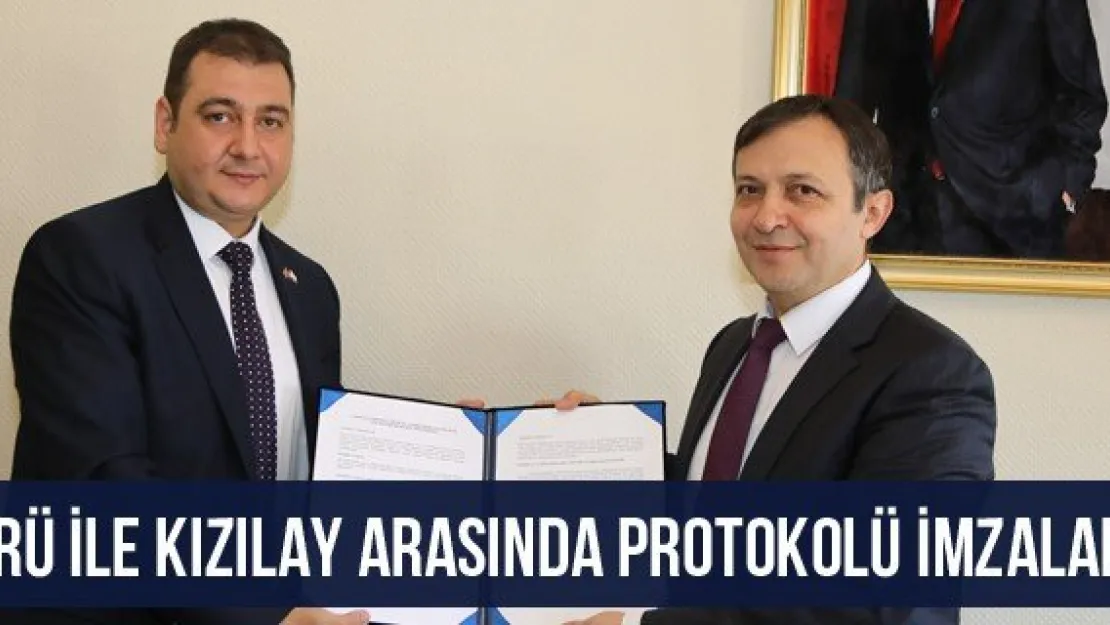 ERÜ ile Kızılay Arasında Protokolü İmzaladı