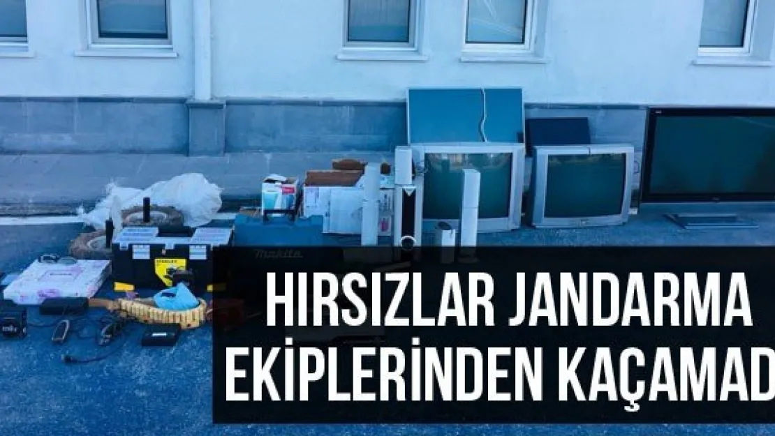 Hırsızlar jandarma ekiplerinden kaçamadı