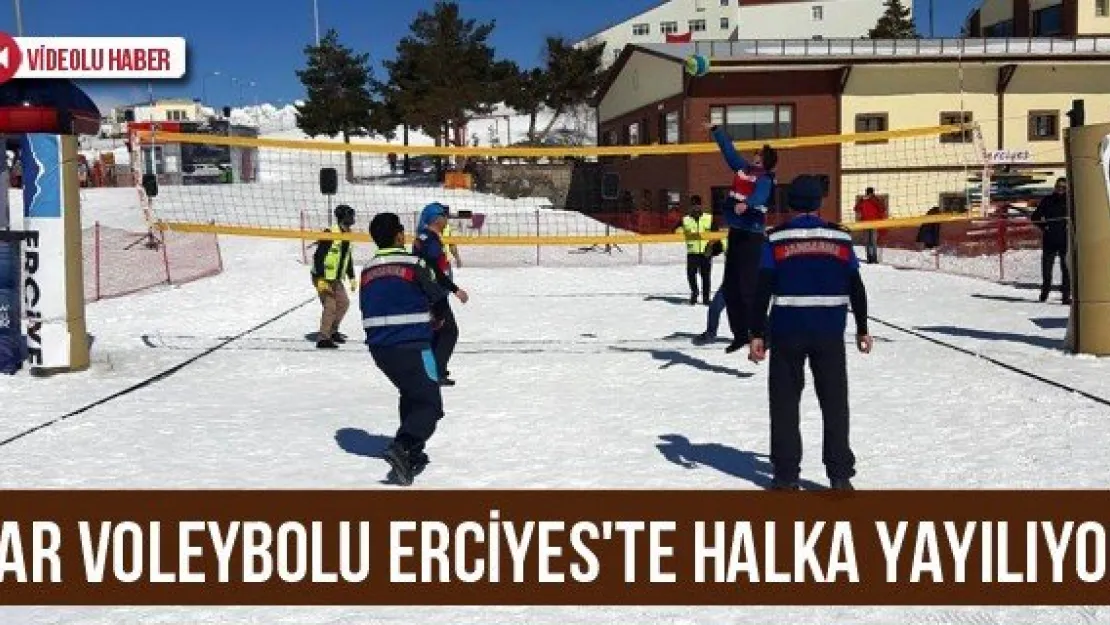Kar Voleybolu Erciyes'te Halka Yayılıyor
