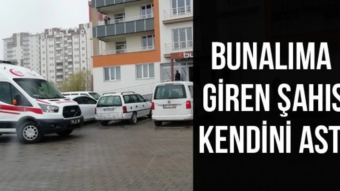 Bunalıma giren şahıs kendini astı
