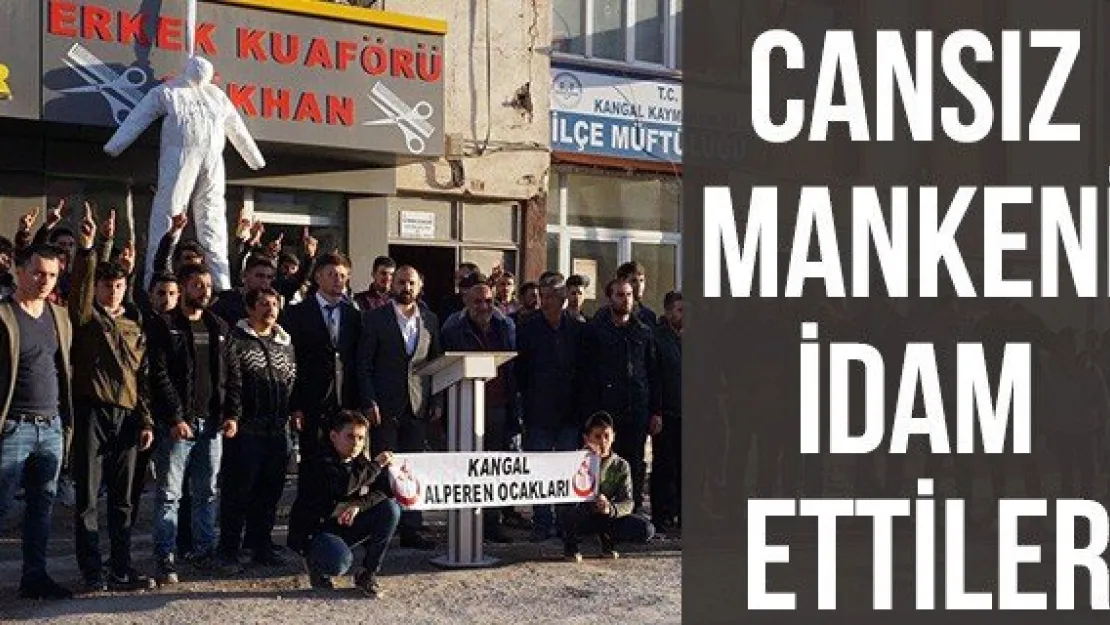 Cansız mankeni idam ettiler