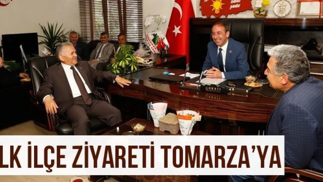 İlk ilçe Ziyareti Tomarza'ya