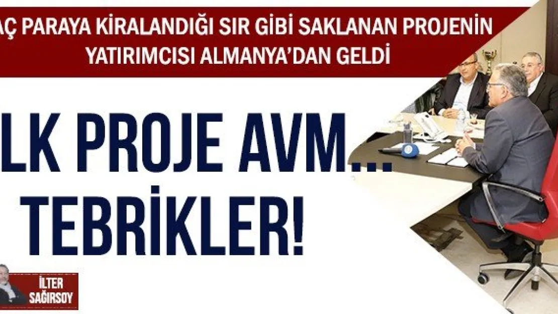 İLK PROJE AVM...TEBRİKLER!